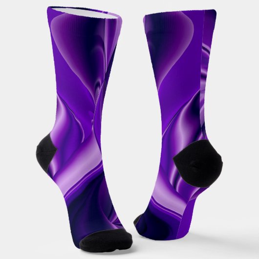 Lila Blume Regenbogen Träume Socken (Gewinkelt)