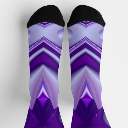 Lila Blume Regenbogen Träume Socken (Oben)