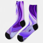 Lila Blume Regenbogen Träume Socken (Linkes Detail)