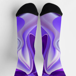 Lila Blume Regenbogen Träume Socken