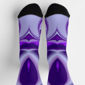 Lila Blume Regenbogen Träume Socken (Oben)