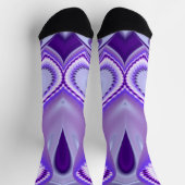 Lila Blume Regenbogen Träume Socken (Oben)