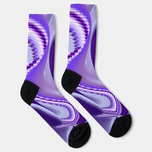 Lila Blume Regenbogen Träume Socken (Rechts)