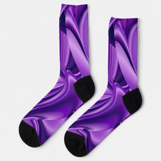 Lila Blume Regenbogen Träume Socken (Linkes Detail)