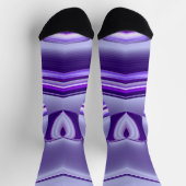 Lila Blume Regenbogen Träume Socken (Oben)