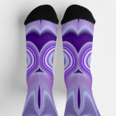 Lila Blume Regenbogen Träume Socken (Oben)