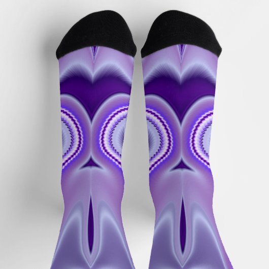 Lila Blume Regenbogen Träume Socken (Oben)