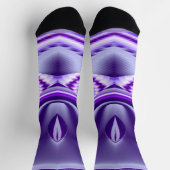 Lila Blume Regenbogen Träume Socken (Oben)