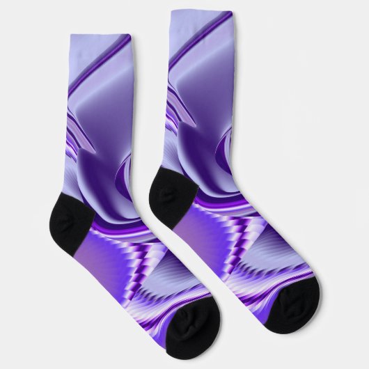 Lila Blume Regenbogen Träume Socken (Rechts)