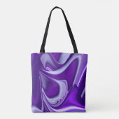 Lila Blume Regenbogen Träume Tasche (Rückseite)