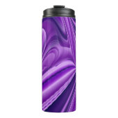 Lila Blume Regenbogen Träume Thermosbecher (Vorderseite)