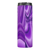 Lila Blume Regenbogen Träume Thermosbecher (Rückseite)