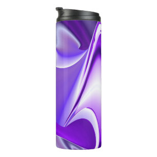 Lila Blume Regenbogen Träume Thermosbecher
