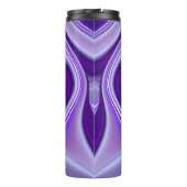 Lila Blume Regenbogen Träume Thermosbecher (Rückseite)