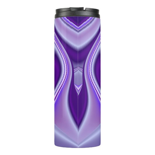 Lila Blume Regenbogen Träume Thermosbecher (Rückseite)