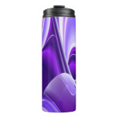 Lila Blume Regenbogen Träume Thermosbecher (Vorderseite)