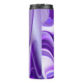 Lila Blume Regenbogen Träume Thermosbecher (Rückseite)