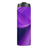 Lila Blume Regenbogen Träume Thermosbecher (Vorderseite)