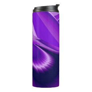 Lila Blume Regenbogen Träume Thermosbecher