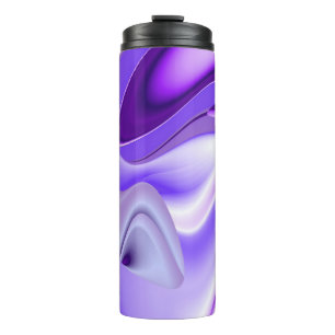 Lila Blume Regenbogen Träume Thermosbecher