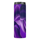 Lila Blume Regenbogen Träume Thermosbecher (Rückseite)