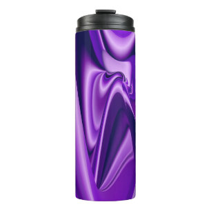 Lila Blume Regenbogen Träume Thermosbecher