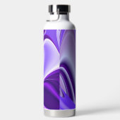 Lila Blume Regenbogen Träume Trinkflasche (Rechts)