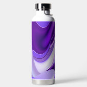 Lila Blume Regenbogen Träume Trinkflasche (links)