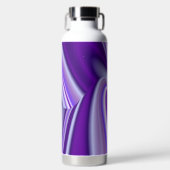 Lila Blume Regenbogen Träume Trinkflasche (Vorderseite)