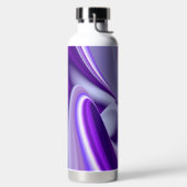 Lila Blume Regenbogen Träume Trinkflasche (links)