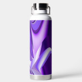 Lila Blume Regenbogen Träume Trinkflasche (Rückseite)