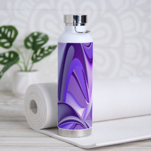 Lila Blume Regenbogen Träume Trinkflasche