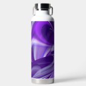 Lila Blume Regenbogen Träume Trinkflasche (Vorderseite)