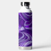 Lila Blume Regenbogen Träume Trinkflasche (links)