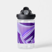 Lila Blume Regenbogen Träume Trinkflasche (Vorne)