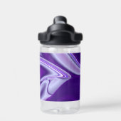 Lila Blume Regenbogen Träume Trinkflasche (Rückseite)