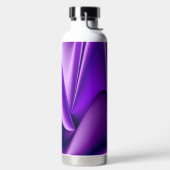 Lila Blume Regenbogen Träume Trinkflasche (links)