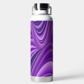 Lila Blume Regenbogen Träume Trinkflasche (Rückseite)