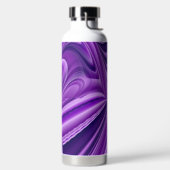 Lila Blume Regenbogen Träume Trinkflasche (links)
