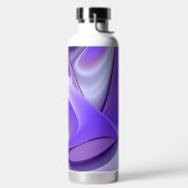 Lila Blume Regenbogen Träume Trinkflasche (links)