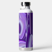 Lila Blume Regenbogen Träume Trinkflasche (Rechts)