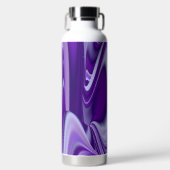 Lila Blume Regenbogen Träume Trinkflasche (Vorderseite)