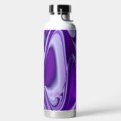 Lila Blume Regenbogen Träume Trinkflasche (links)