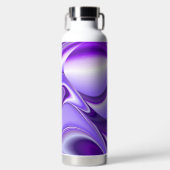 Lila Blume Regenbogen Träume Trinkflasche (Vorderseite)