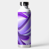 Lila Blume Regenbogen Träume Trinkflasche (links)