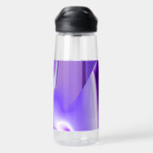 Lila Blume Regenbogen Träume Trinkflasche (Rückseite)