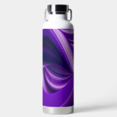 Lila Blume Regenbogen Träume Trinkflasche (Vorderseite)