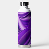 Lila Blume Regenbogen Träume Trinkflasche (links)