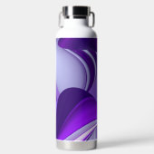Lila Blume Regenbogen Träume Trinkflasche (Vorderseite)