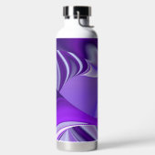 Lila Blume Regenbogen Träume Trinkflasche (links)